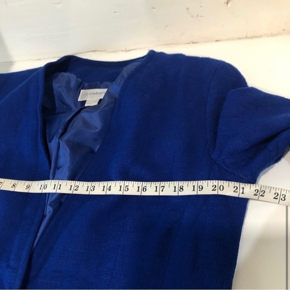 Liz Claiborne Vintage Blazer Chest Pocket Royal Blue - Picture 8 of 16